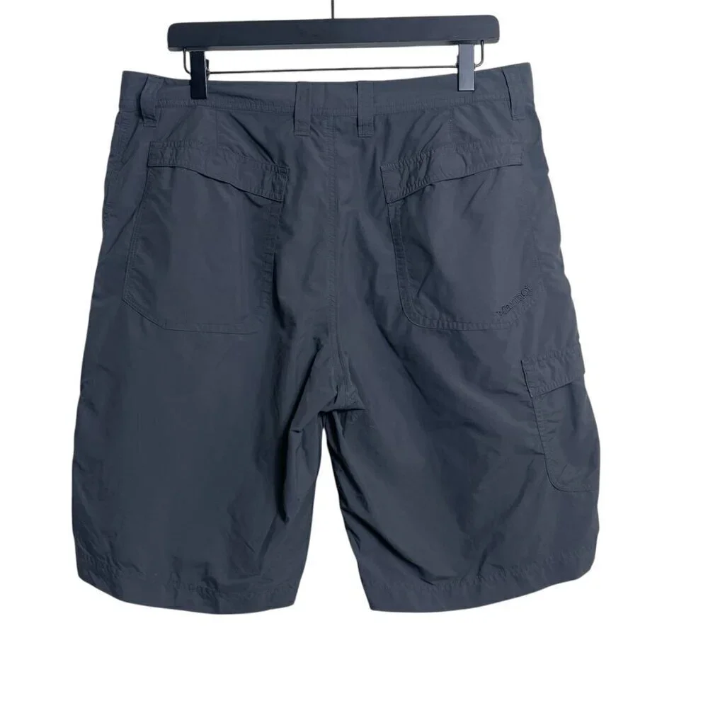 Marmot Men’s Gray Cargo Shorts – Size 34, Lightweight Nylon